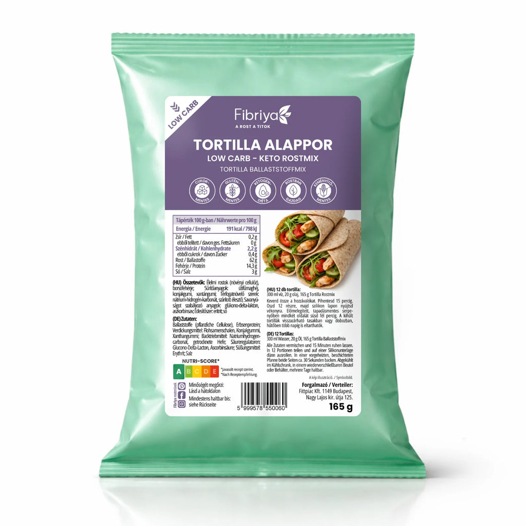 Fibriya Tortilla – Low-Carb Keto Ballaststoffmix 165g